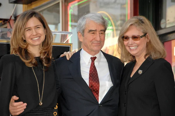 Sam Waterston With Wife Lynn Louisa Woodruff and Daughter — Stock Photo, Image