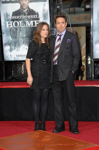 Robert Downey Jr. y Susan Levin — Foto de Stock