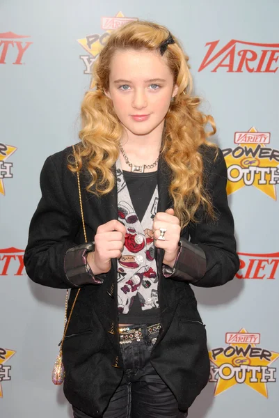 Kathryn Newton at Varietys 3rd Annual Power of Youth, Paramount Studios, Hollywood, CA. 12-05-09 — Stock Photo, Image