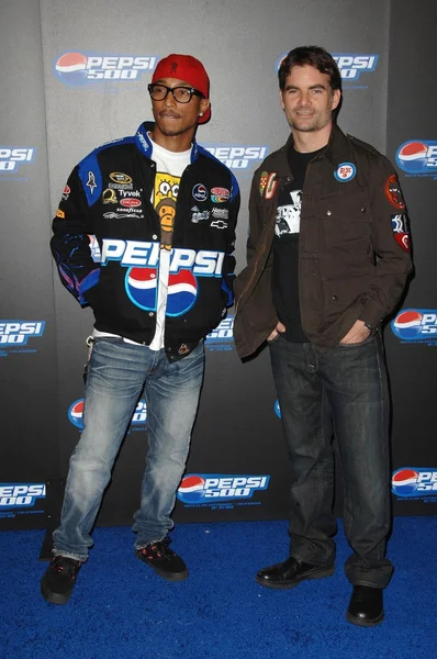 Pharrell Williams and Jeff Gordon — ストック写真