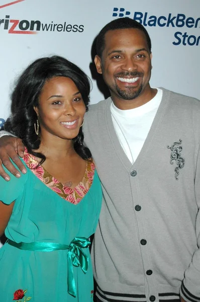 Mike Epps and wife Michelle — Stockfoto