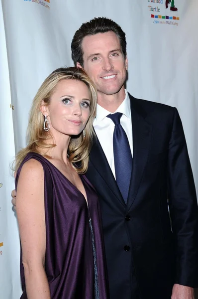 Jennifer Siebel y Gavin Newsom — Foto de Stock