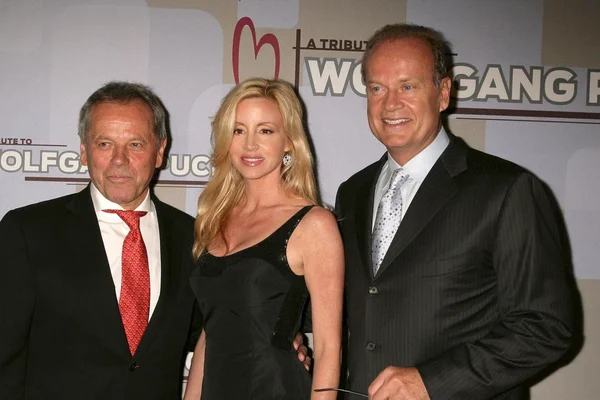 Wolfgang Puck con Camille Grammer y Kelsey Grammer —  Fotos de Stock