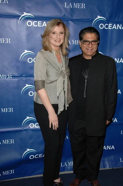 Arianna Huffington, Deepak Chopra — Stock Photo, Image