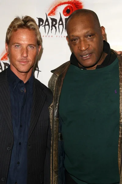 Jake Grace and Tony Todd at the Los Angeles Premiere of 'Dark Reel'. Queen Mary, Long Beach, CA. 03-15-09 — Stock Photo, Image