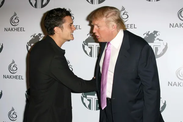 Orlando Bloom and Donald Trump — Stock Photo, Image