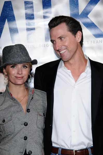 Jennifer Siebel and Gavin Newsom — Stock Photo, Image