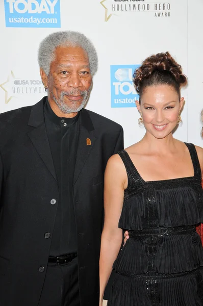 Morgan freeman och ashley judd — Stockfoto