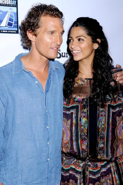 Matthew McConaughey and Camila Alves — Stock Photo, Image