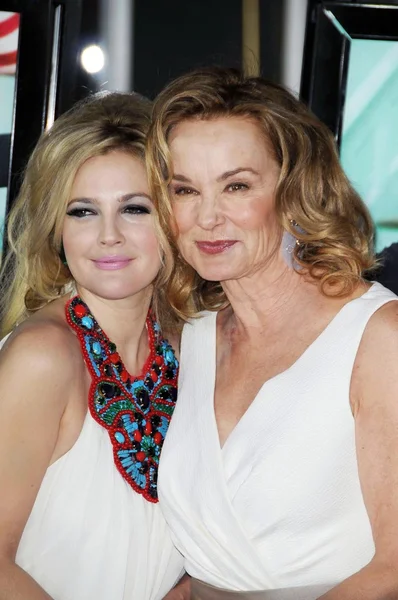 Drew Barrymore and Jessica Lange — Stock Photo, Image