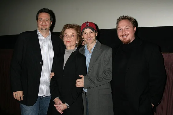 Craig Carlisle and Grace Zabriskie with Michael Leydon Campbell and Keith Kjarval at the Los Angeles Premiere Of 'Bob Funk'. Laemmle's Sunset 5 Theatres, Los Angeles, CA. 02-27-09 — Stok fotoğraf