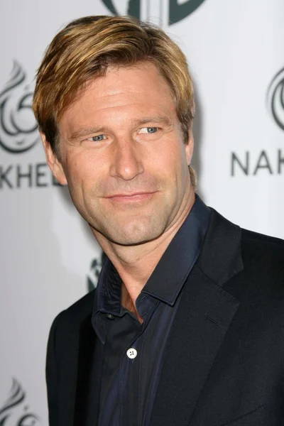 Aaron Eckhart at a party to introduce the Trump Tower Dubai. The Tar Estate, Bel Air, CA. 08-23-08 — Stock Photo, Image