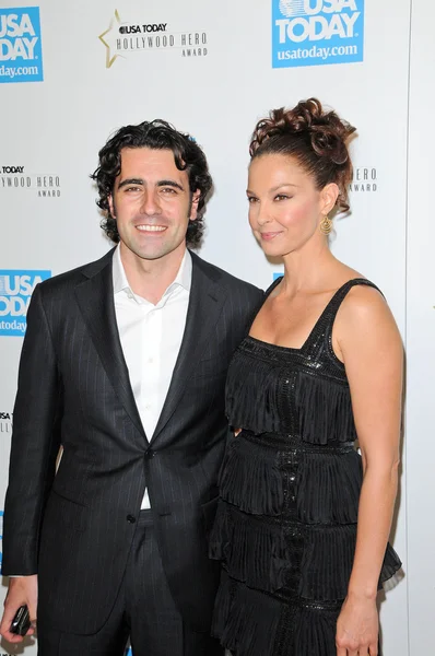 Dario franchitti i żona ashley judd — Zdjęcie stockowe