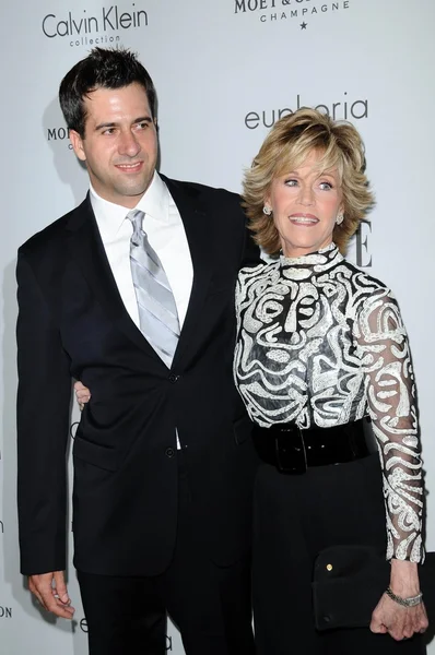Troy Garity y Jane Fonda — Foto de Stock