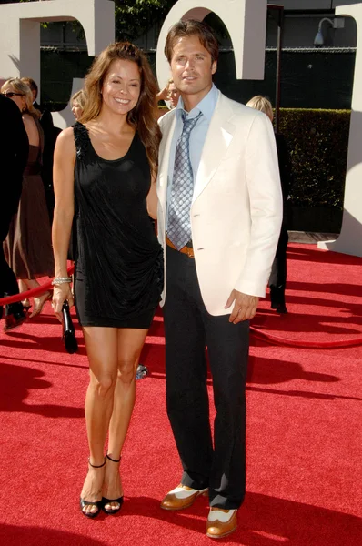 Brooke Burke e David Charvet ai 17 ESPY Awards annuali. Nokia Theatre, Los Angeles, CA. 07-15-09 — Foto Stock