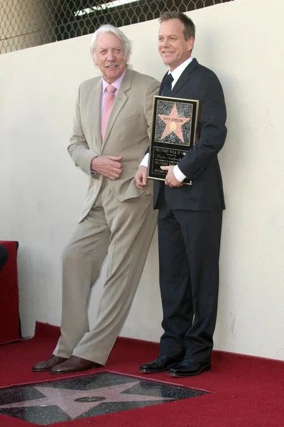 Donald Sutherland and Kiefer Sutherland — Stock fotografie