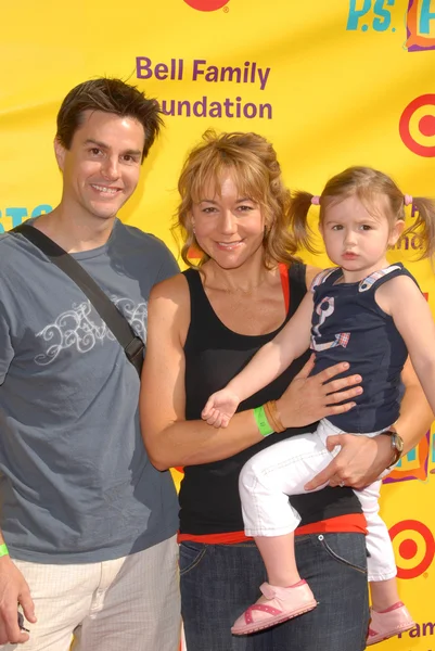Megyn Price and family — Stock Fotó