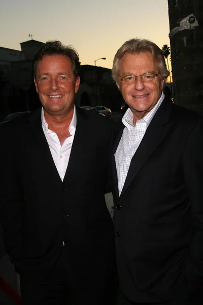 Piers Morgan and Jerry Springer — Stock Photo, Image