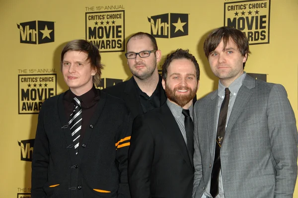 Death Cab for Cutie at the 15th Annual Critic 's Choice Awards, Hollywood Palladium, Hollywood, CA. 01-15-10 —  Fotos de Stock