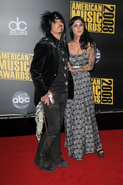 Nikki sixx und kat von d — Stockfoto