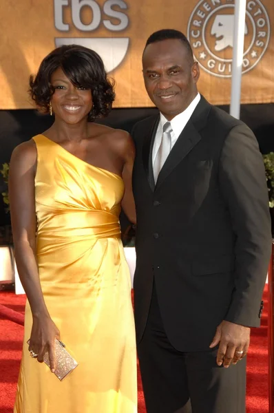 Viola Davis and Julius Tennon — Stock Photo, Image