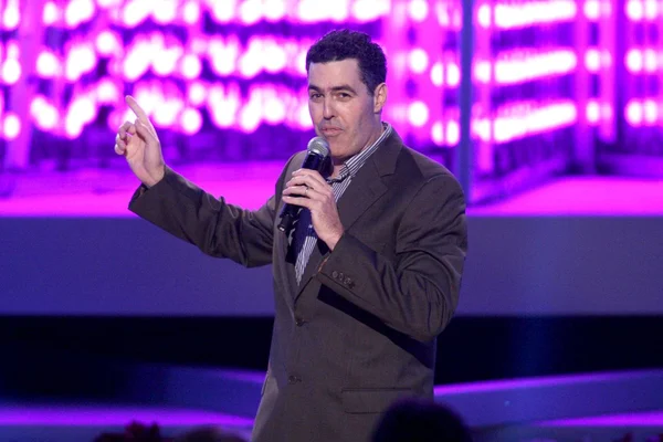 Adam Carolla at the Debut of L.A. Lives Light of Angels. L.A. Live, Los Angeles, CA. 12-04-08 — Stock Photo, Image