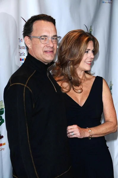 Tom hanks och rita wilson — Stockfoto