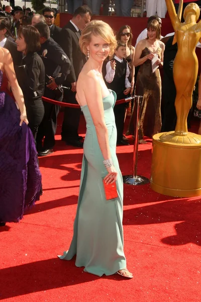 Cynthia Nixon at the 60th Annual Primetime Emmy Awards Red Carpet. Nokia Theater, Los Angeles, CA. 09-21-08 — Stock fotografie