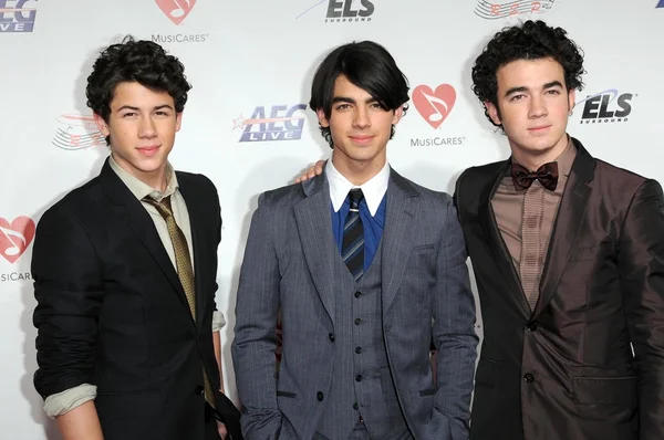 Nick Jonas Joe Jonas és Kevin Jonas — Stock Fotó