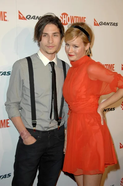 John Patrick Amedori e Brie Larson — Fotografia de Stock