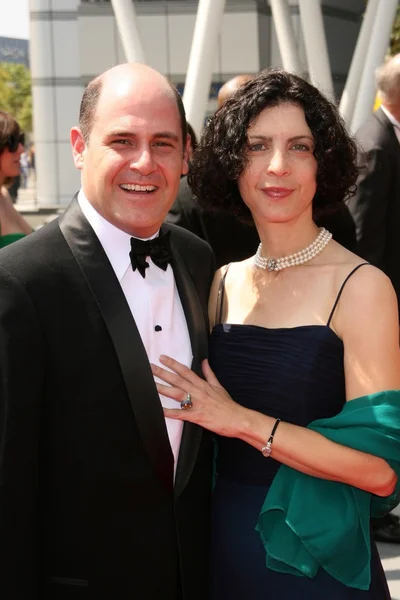 Matthew weiner und linda weiner — Stockfoto