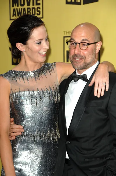 Emily Blunt and Stanley Tucci — Stock Photo, Image