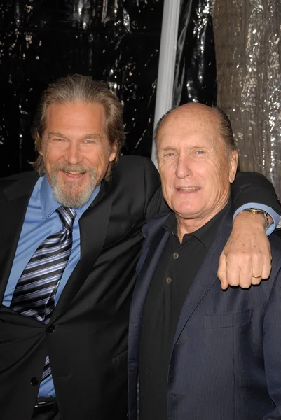 Jeff Bridges i Robert Duvall w "Crazy Heart" Los Angeles Premiere, Acadamy of Motion Picture Arts and Sciences, Beverly Hills, CA. 12-08-09 — Zdjęcie stockowe