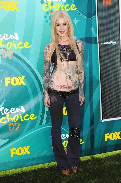 Kat Von D at the Teen Choice Awards 2009. Gibson Amphitheatre, Universal City, CA. 08-09-09 — Stock Photo, Image