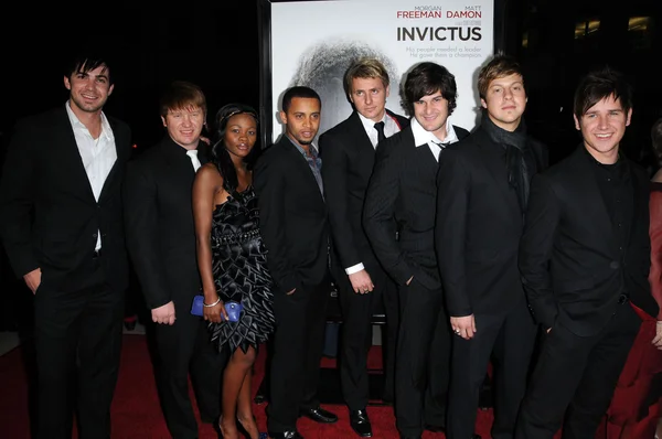 OverTones at the "Invictus" Los Angeles Premiere, Academy of Motion Picture Arts and Sciences, Beverly Hills, CA. 12-03-09 — Stock Photo, Image