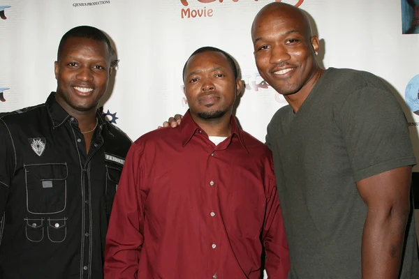 Marlon D. Haynes, Kenny Horn a Lazrael Lison, na "kontrast" Los Angeles Premiere, v divadle Sunset 5 v západním Hollywoodu, cca 11-16-09 — Stock fotografie