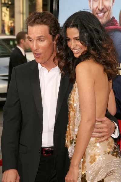Matthew McConaughey e Camila Alves — Fotografia de Stock