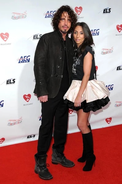 Chris Cornell e moglie Vicky — Foto Stock