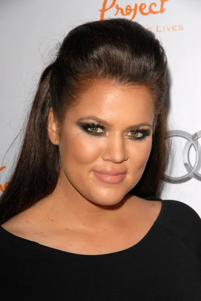 Khloe Kardashian en el 12º anual de Navidad agrietada de The Trevor Project, Wiltern Theater, Los Angeles, CA. 12-06-09 — Foto de Stock