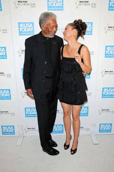 Morgan Freeman y Ashley Judd —  Fotos de Stock