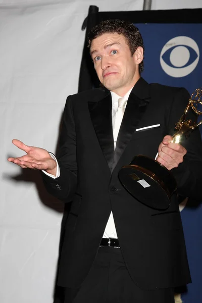 Justin Timberlake in the Press Room at the 61st Annual Primetime Emmy Awards. Nokia Theatre, Los Angeles, CA. 09-20-09 — Stockfoto