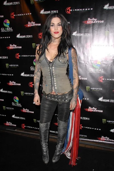 Kat Von D at the Opening Night of The Darling Stilettos at Cinespace. Cinespace, Hollywood, CA. 07-16-09 — Stock Photo, Image