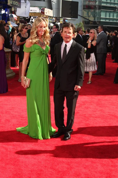 Tracy Pollan and Michael J. Fox — Stock Photo, Image