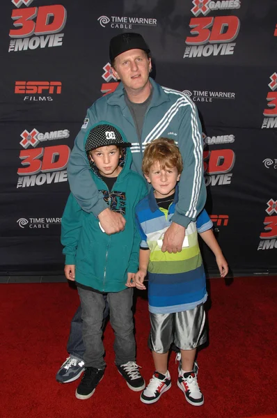 Michael Rapaport and family — 图库照片