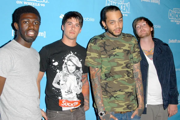 Gym Class Heroes at Robot Chicken's Skate Party Bus Tour. Skateland, Northridge, CA. 08-01-09 — Stock Photo, Image