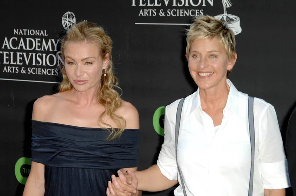 Portia de rossi i ellen degeneres — Zdjęcie stockowe