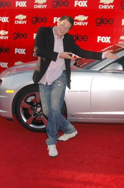 Cory Monteith på Glee säsongen premiär festen. Willows skola, Culver City, Ca. 09-08-09 — Stockfoto