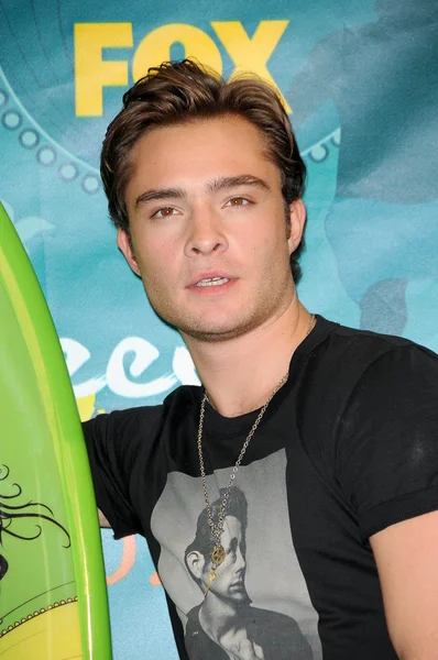 Ed Westwick Ordförande — Stockfoto