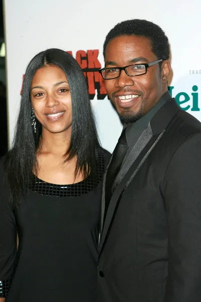 Michael Jai White y su esposa Courtenay — Foto de Stock