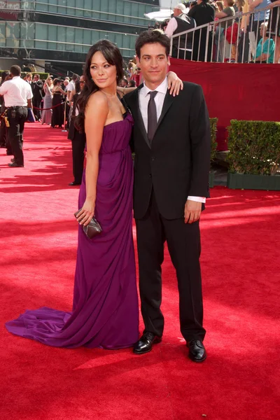 Lindsay Price and Josh Radnor — Stock Photo, Image